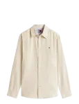 Tommy Jeans - Tjm Reg Linen Blend Shirt Ext - Linased s&auml;rgid - XXL