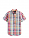 Tommy Hilfiger - Linen Blend Madras Ss Shirt - L&uuml;hikeste varrukatega s&auml;rgid - XL