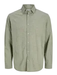 Jack & Jones - Jjesummer Linen Blend Shirt L/S Sn - Vabaaja s&auml;rgid - M