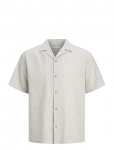 Jack & Jones - Jjesummer Linen Blend Resort Shirt Ss Sn - Vabaaja s&auml;rgid - XXL