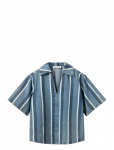 Sofie Schnoor - Makisw Striped Denim Shirt - L&uuml;hikeste varrukatega - 40
