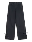 Laagam - Jada Black Denim Relaxed Jeans - Laiad - 36