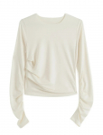 Aim&acute;n - Luminous Draped Long Sleeve - Spordi pikkade varrukatega topid - XL