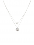 Pilgrim - Ayo Necklace With Coin & Crystal Silver-Plated - &Otilde;rnad kaelakeed - ONE SIZE
