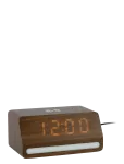 KARLSSON - Alarm Clock Retro W. Light Led Dark Wood Veneer - &Auml;ratuskellad - H 7.5CM