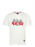 Evisu - Angel & Aerosol Spray Paint Printed Ss Tee - L&uuml;hikeste varrukatega - L