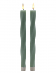 Sirius Home - Nordisk Skulptur, Sille Twist &Oslash;2X26 Cm, Sandy Green - LED-k&uuml;&uuml;nlad - ONE SIZE