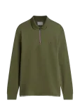 Tommy Hilfiger - L/S Liquid Cotton Zip Reg - Pikkade varrukatega kootud polos&auml;rgid - M
