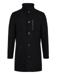Tom Tailor - Wool Coat With Stand-Up Insert - Villased mantlid - S