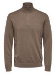 Selected - Slhberg Ls Half Zip Noos - Poolpika lukuga džemprid - XL