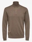 Selected - Slmberg Ls Half Zip Noos - Poolpika lukuga džemprid - XL