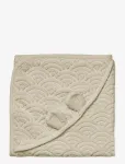 Cam Cam Copenhagen - Hooded Baby Towel W/ Ears - Gots - Almond - R&auml;tikud - ONE SIZE