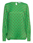 Coster Copenhagen - Shirt With Wide Sleeves In Dot Prin - Pikkade varrukatega - 34