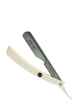 Parker - Parker Ptw - White Abs Handle Push Type Barber/Straight Razor - Pardlid - ONE SIZE