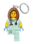 LEGO - Lego Ikonisk, Sygeplejerske, N&oslash;glering Med Led-Lys - Bag Tags - ONE SIZE