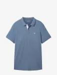 Tom Tailor - Basic Polo With Contrast - L&uuml;hikeste varrukatega - S