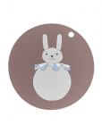 OYOY MINI - Placemat Rabbit Pompom - Lauamatid ja joogialused - 39X39X0.2CM x 39