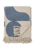 Bloomingville - Agno Throw, Blue, Recycled Cotton - Tekid ja pleedid - 160X130CM