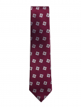 AN IVY - Burgundy Triple Square Silk Tie - Lipsud - ONE SIZE