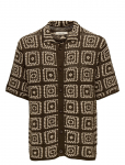 ONLY & SONS - Onsbart Rlx 5 Ss Shirt Knit - L&uuml;hikeste varrukatega kootud polos&auml;rgid - L