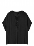 Vero Moda - Vmbente Ss Wide Top Wvn Ga - L&uuml;hikeste varrukatega - S