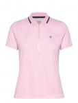 Original Penguin Golf - Ss Rib Polo W/ Metallic Zipper - Sports Tops & T-shirts - XS