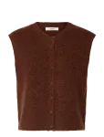Selected - Slwlulu Sl Button O-Neck Vest Noos - Kootud vestid - L