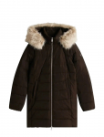 Tommy Hilfiger - Mw Down Slim Coat With Fur - Polsterdatud mantlid - M