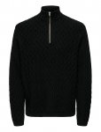 ONLY & SONS - Onsleonard Life Reg 7 Half Zip Knit Cs - Poolpika lukuga džemprid - XXL