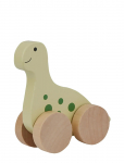 Barbo Toys - Wooden Dino On Wheel - Puidust kujud - ONE SIZE
