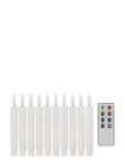 House Doctor - Christmas Lights, Hdled, White - Electric Advent Candlesticks - 1.5X1.5X12.5CM