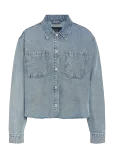 NOISY MAY - Nmalva L/S Denim Sh Shcket  Az452Lb Noos - Pikkade varrukatega - M