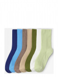 Lindex - Sock 7 P Rib Mixed Colours - Tavalised sokid - 39/41