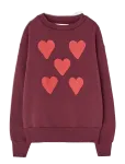 THE ANIMALS OBSERVATORY - Hearts Browned Farnet Bear Sweatshirt - Dressipluusid - 10 Y