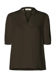 Selected - Slflaurina 2/4 Sleeve Top Ex - L&uuml;hikeste varrukatega - 40
