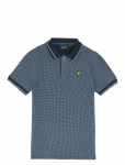 Lyle & Scott - Two Tone Waffle Polo Shirt - L&uuml;hikeste varrukatega polos&auml;rgid - 152-158