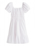Tommy Hilfiger - Seersucker Puff Sleeves Dress Ss - L&uuml;hikeste varrukatega vabaajakleidid - 176