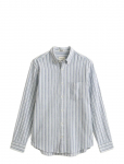 Gant - Reg Cotton Linen Stripe Shirt - Linased s&auml;rgid - L