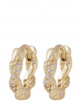 SN&Ouml; Of Sweden - Twist Small Ring Ear G/Clear - Onesize - R&otilde;ngad - ONE SIZE