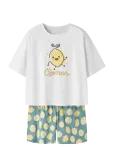 Name It - Nkfnightset Boxy Lemon Noos - Pidžaamakomplektid - 122-128