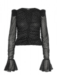 ROTATE - Chiffon Ruched Ls Top - Pikkade varrukatega - 34
