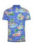 Polo Ralph Lauren - Custom Slim Polo Bear Mesh Polo Shirt - L&uuml;hikeste varrukatega kootud polos&auml;rgid - S