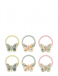 Mimi & Lula - 6 Ponies - Mini Floral Butterfly Spring On The Farm - Juuksekummid - ONE SIZE