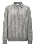 Lindbergh - Jacquard Knitted L/S Polo Cardigan - Pikkade varrukatega - M