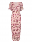 Bubbleroom - Butterfly Sleeve Mesh Ankle Dress - Maksikleidid - S