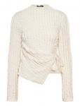 Gina Tricot - Textured Tie Detail Top - Pikkade varrukatega - XS