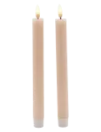 Sirius Home - Sille Krone 2 Stk. S&aelig;t, &Oslash;2X25Cm, Dusty Peach - LED-k&uuml;&uuml;nlad - ONE SIZE