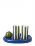 Here's How - Tequilaset I Keramik, The Lily Mae - Kobolt + Oliv - Pitsid - ONE SIZE