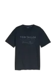 Tom Tailor - Printed Garment Dye T-Shirt - L&uuml;hikeste varrukatega - L