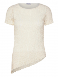 Pieces - Pcariana Ss Asymmetric Lace Top D2D - L&uuml;hikeste varrukatega - S